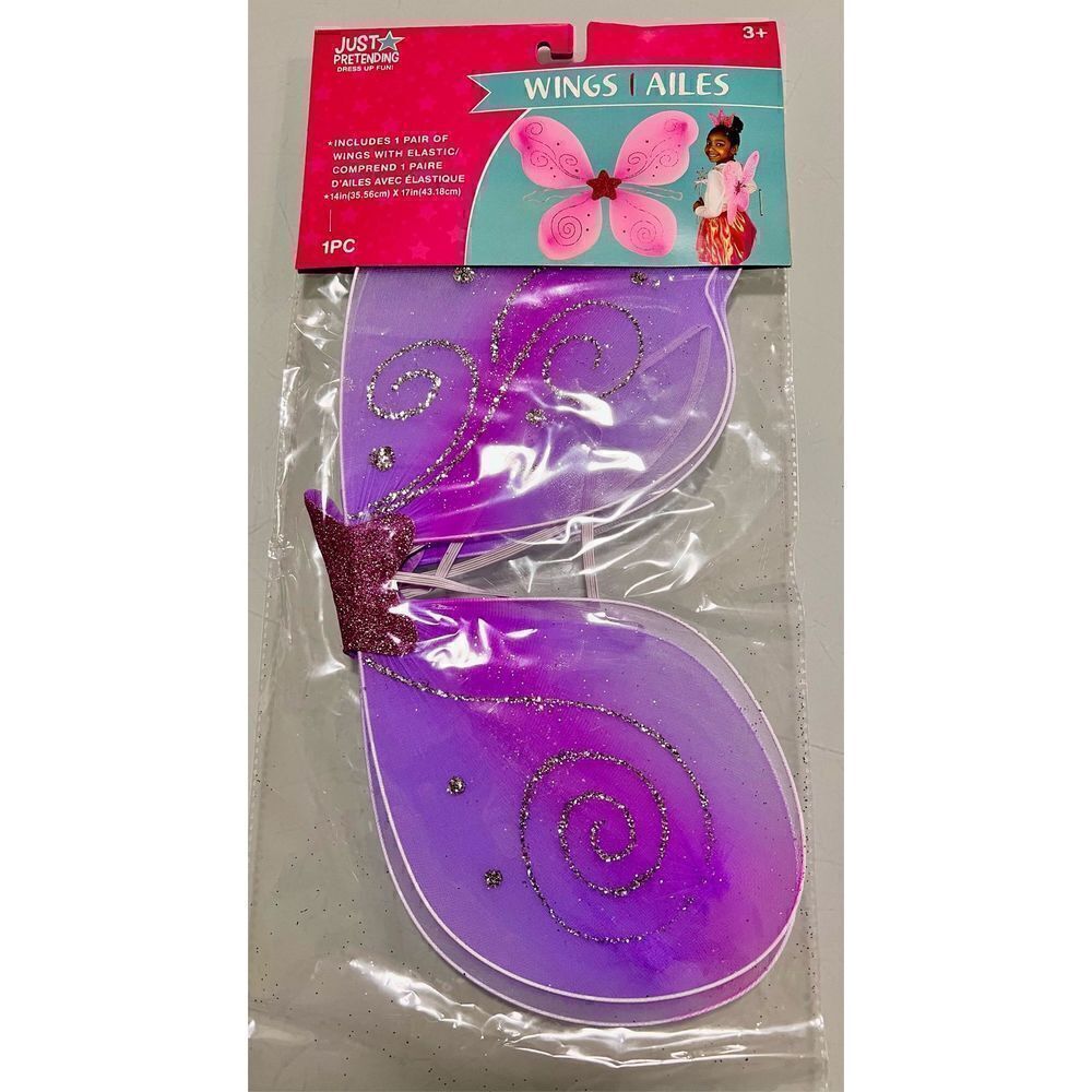 Fairy Princess Purple Butterfly Wings Just Pretending BNWT